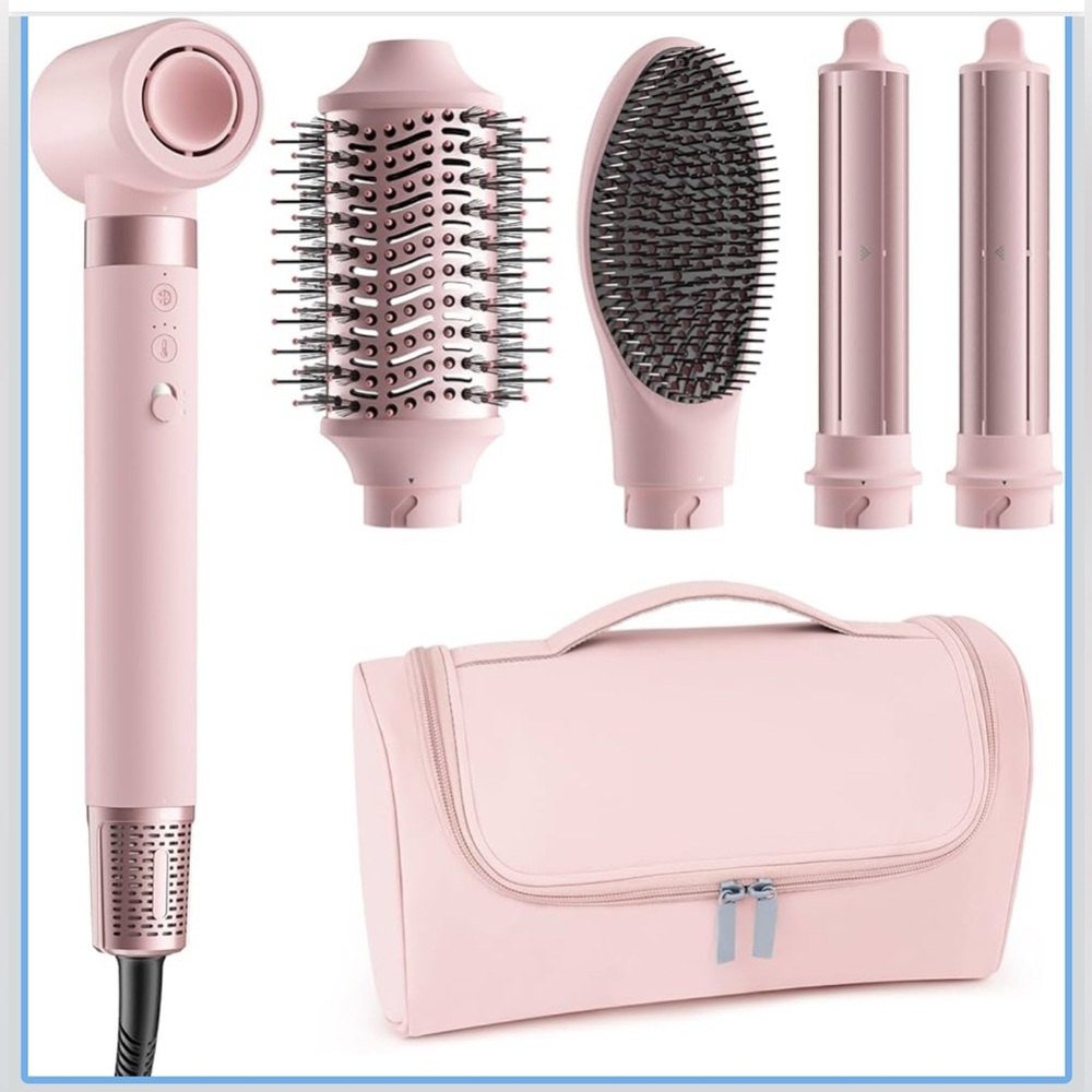 MESCOMB Pink Hair Styling Set